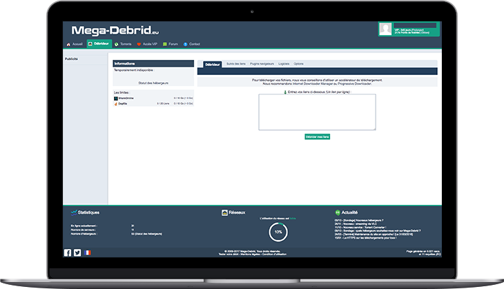 Bienvenue sur Mega-Debrid !